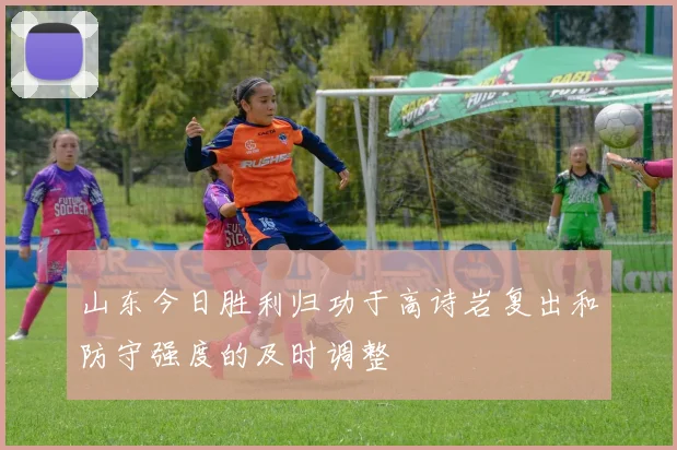 山东今日胜利归功于高诗岩复出和防守强度的及时调整